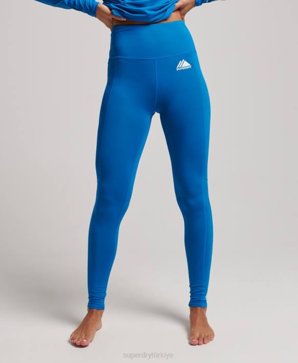 kadınlar Superdry mavi taban katmanı tozlukları NNTB4074