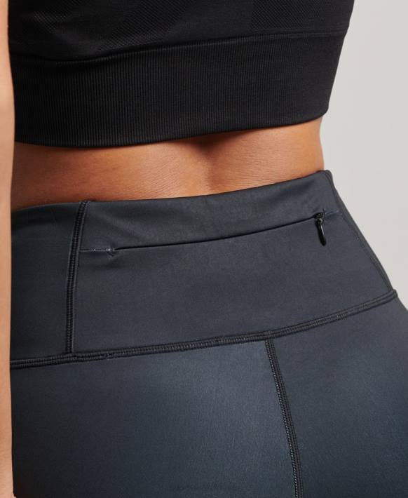 kadınlar Superdry siyah eğitim temel tozluk NNTB4053