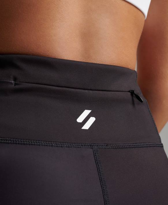 kadınlar Superdry siyah eğitim temel tozluk NNTB6324