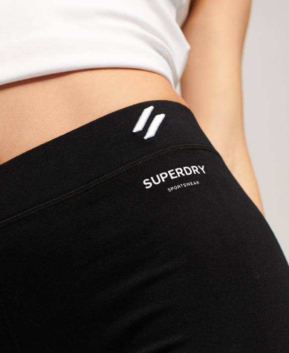 kadınlar Superdry siyah kod temel tayt NNTB4057