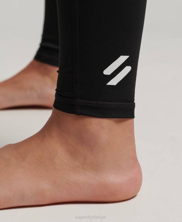 kadınlar Superdry siyah taban katmanı tozlukları NNTB4076