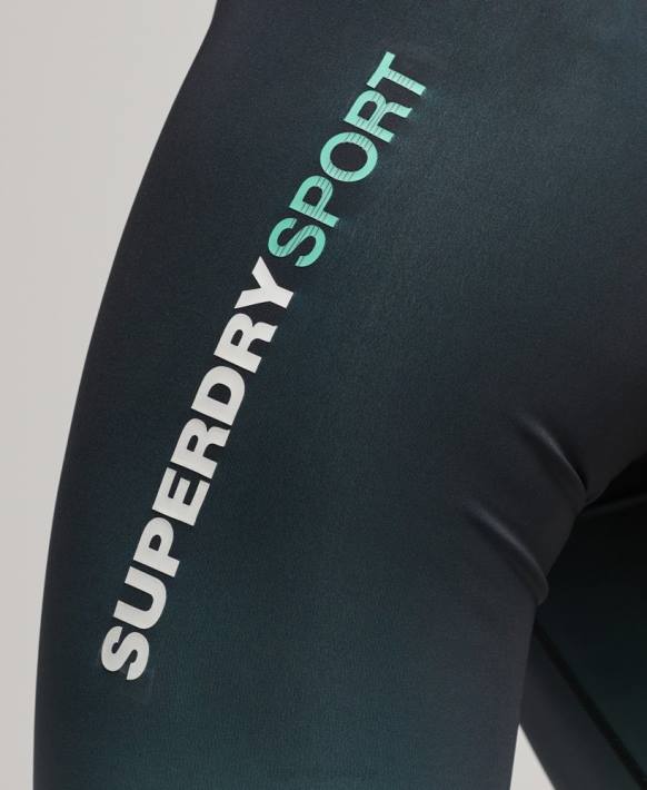 kadınlar Superdry turkuaz eğitim temel tozluk NNTB4047