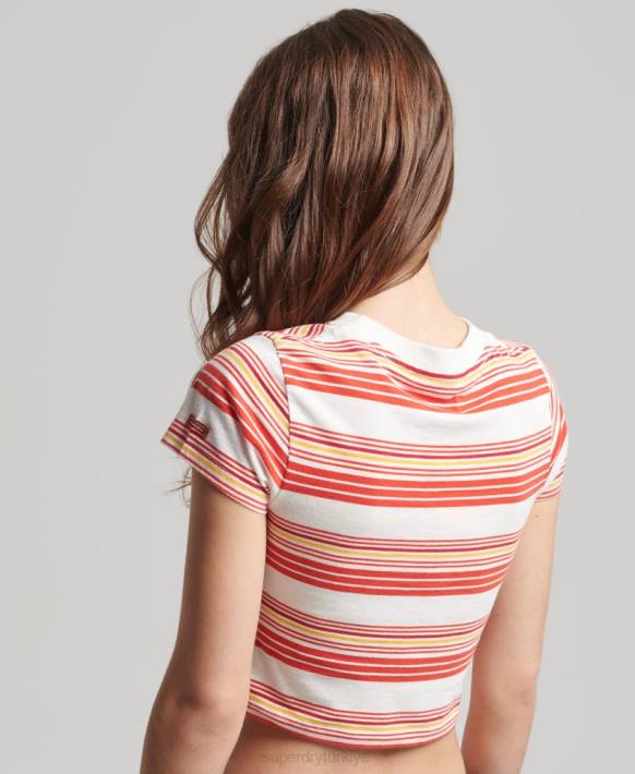 kadınlar Superdry çok organik pamuklu eski mahsul t-shirt NNTB6266