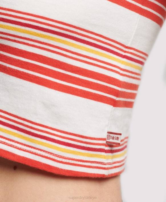 kadınlar Superdry çok organik pamuklu eski mahsul t-shirt NNTB6266