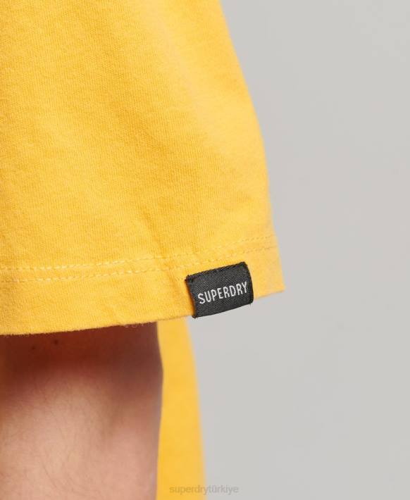 kadınlar Superdry sarı göçebe halk tişörtü NNTB2664