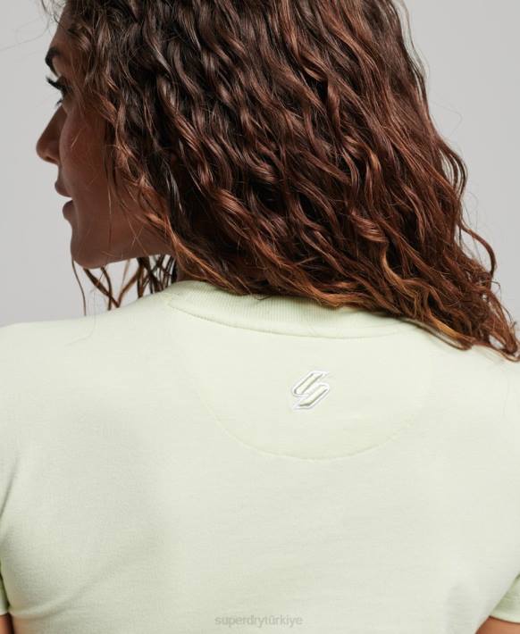 kadınlar Superdry yeşil grafik 90'lar t-shirt NNTB2718