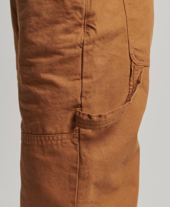 kadınlar Superdry kahverengi eski marangoz tulumları NNTB4094