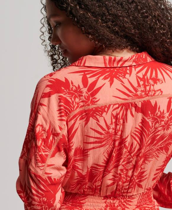 kadınlar Superdry mercan eski plaj tulumu NNTB4097