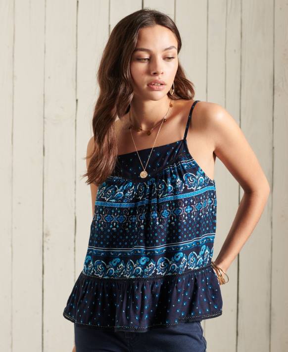 kadınlar Superdry Donanma ameera cami üst NNTB6734