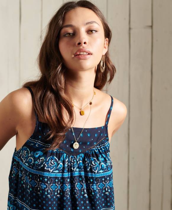 kadınlar Superdry Donanma ameera cami üst NNTB6734