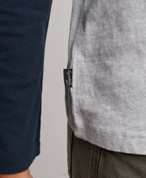 kadınlar Superdry gri organik pamuk eski logo beyzbol top NNTB2899